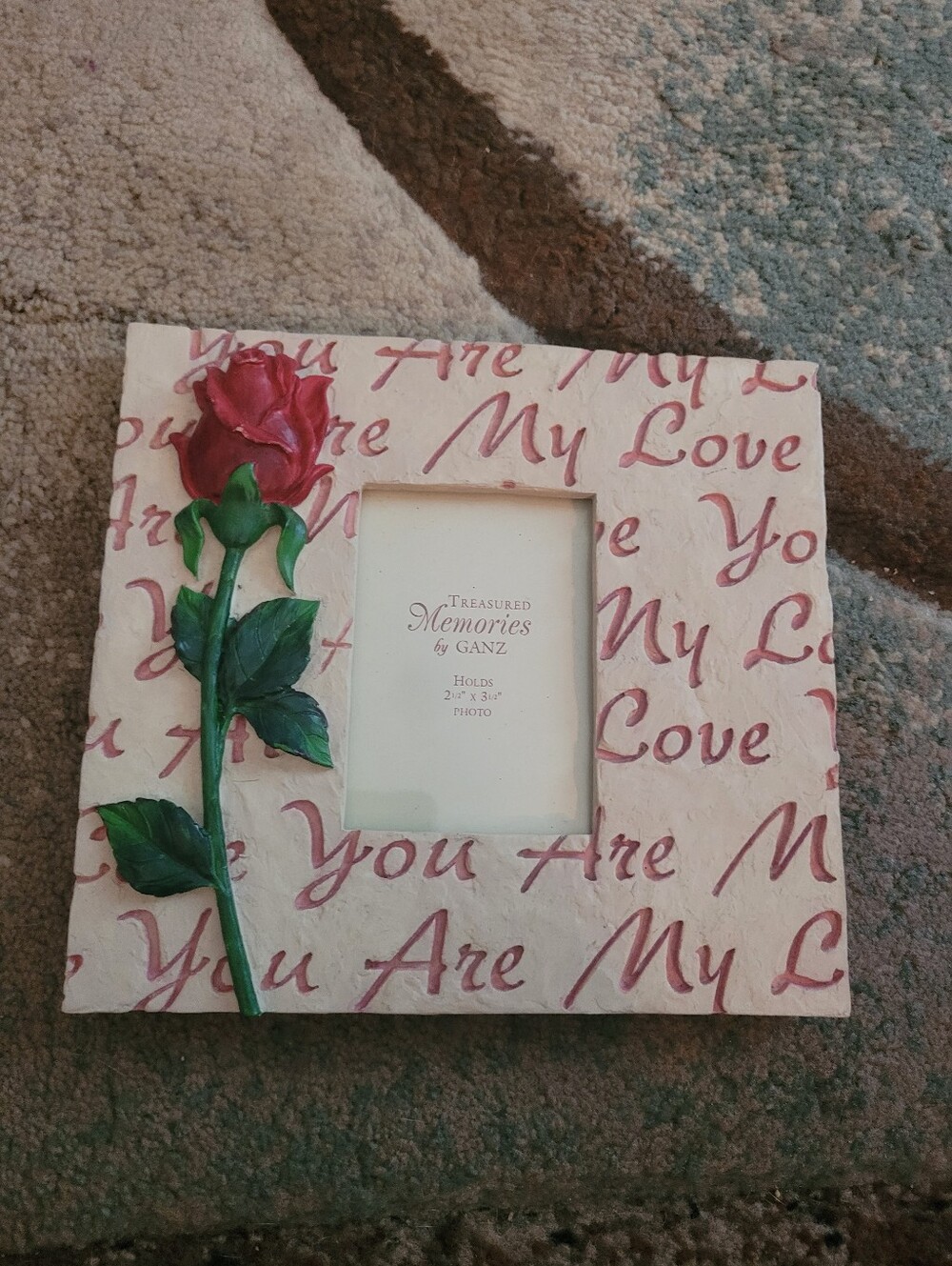 Memories by GANZ Red Rose Decorative Picture Frame